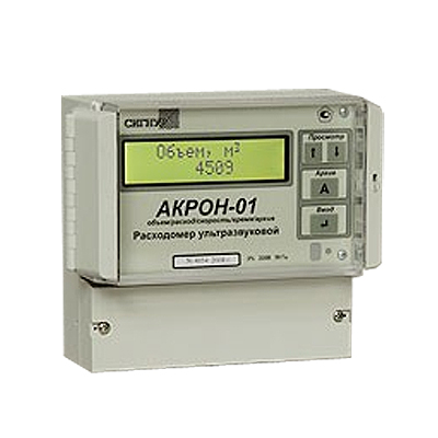 Ультразвуковой стационарный расходомер с накладными датчиками АКРОН-01
