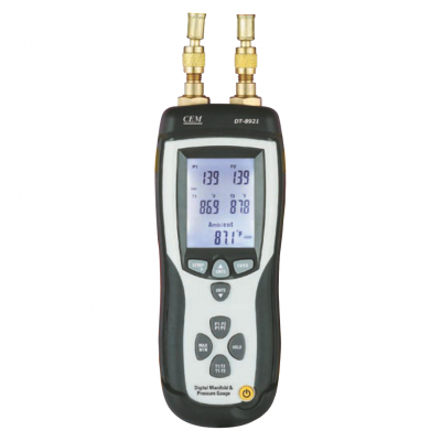 Манометр дифференциальный двухканальный — термометр DT-8921