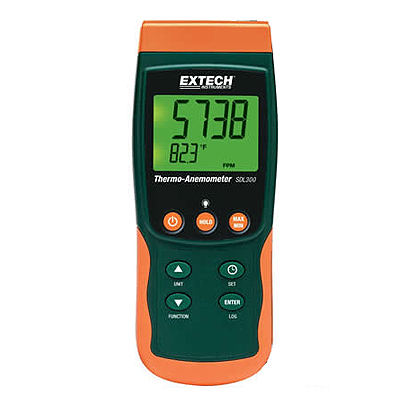Термоанемометр/регистратор с металлическим вентилятором Extech SDL300 (снят с производства)