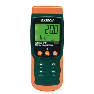 Термоанемометр/регистратор Extech SDL350 – CFM (снят с производства)