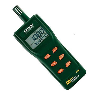 Портативный прибор для измерения/регистрации данных качества воздуха и концентрации углекислого газа (CO2) Extech СО250 (снят с производства)