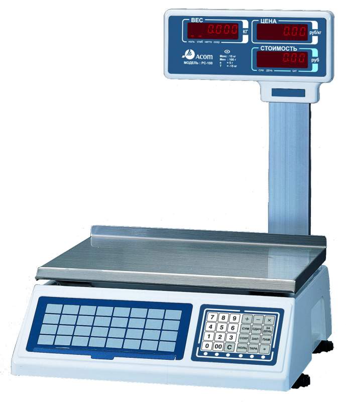 Торговые весы Acom PC-100E-30Р