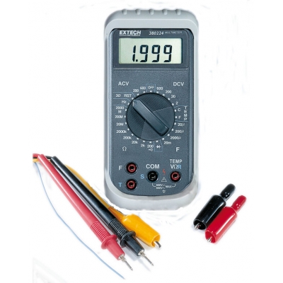 Цифровой мультиметр/фазоуказатель Extech 380224 для работы в тяжелых условиях (снят с производства)