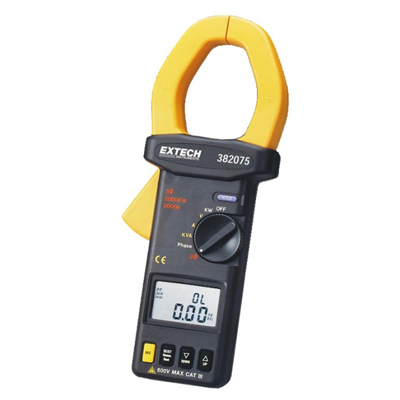 3-х фазный True RMS анализатор на базе токоизмерительных клещей Extech 382075 (снят с производства)