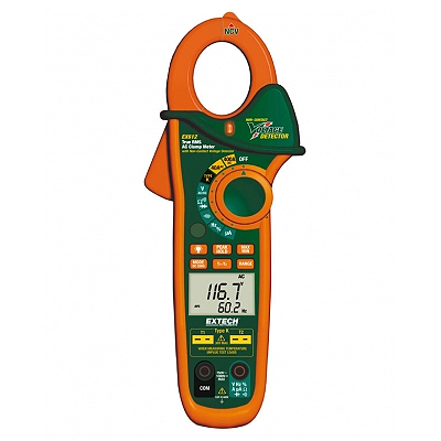 Токоизмерительные TRUE RMS клещи Extech EX623 на 400А с двойным входом + ИК термометр и NCV (снят с производства)