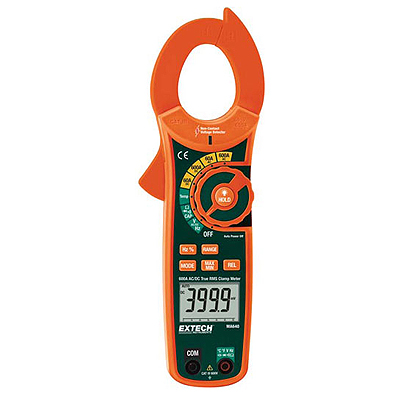 Токоизмерительные TRUE RMS клещи Extech MA640 на 600А + бесконтактный детектор напряжения (снят с производства)