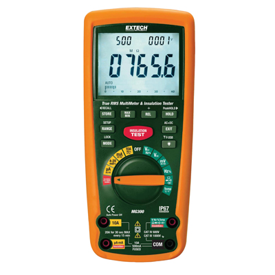 Тестер изоляции IV категории безопасности / Мультиметр с беспроводным интерфейсом для ПК (915 MГц) Extech MG300 (снят с производства)