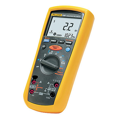 Fluke 1587 MDT — комплект (мультиметр-мегомметр + индикатор чередования фаз + токовые клещи) (снят с производства)