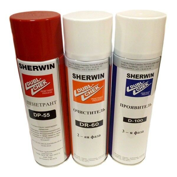 Наборы для капиллярной (цветной) дефектоскопии SHERWIN