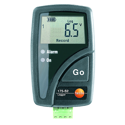 Логгер данных для измерения силы тока/напряжения testo 175-S2 (снят с производства)