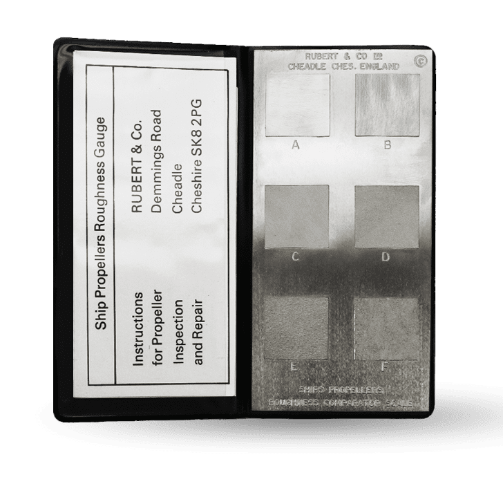 Эталоны шероховатости гребных винтов TQC