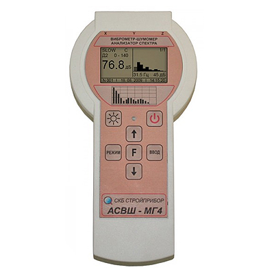 Шумомер — анализатор спектра — виброметр АСВШ-МГ4