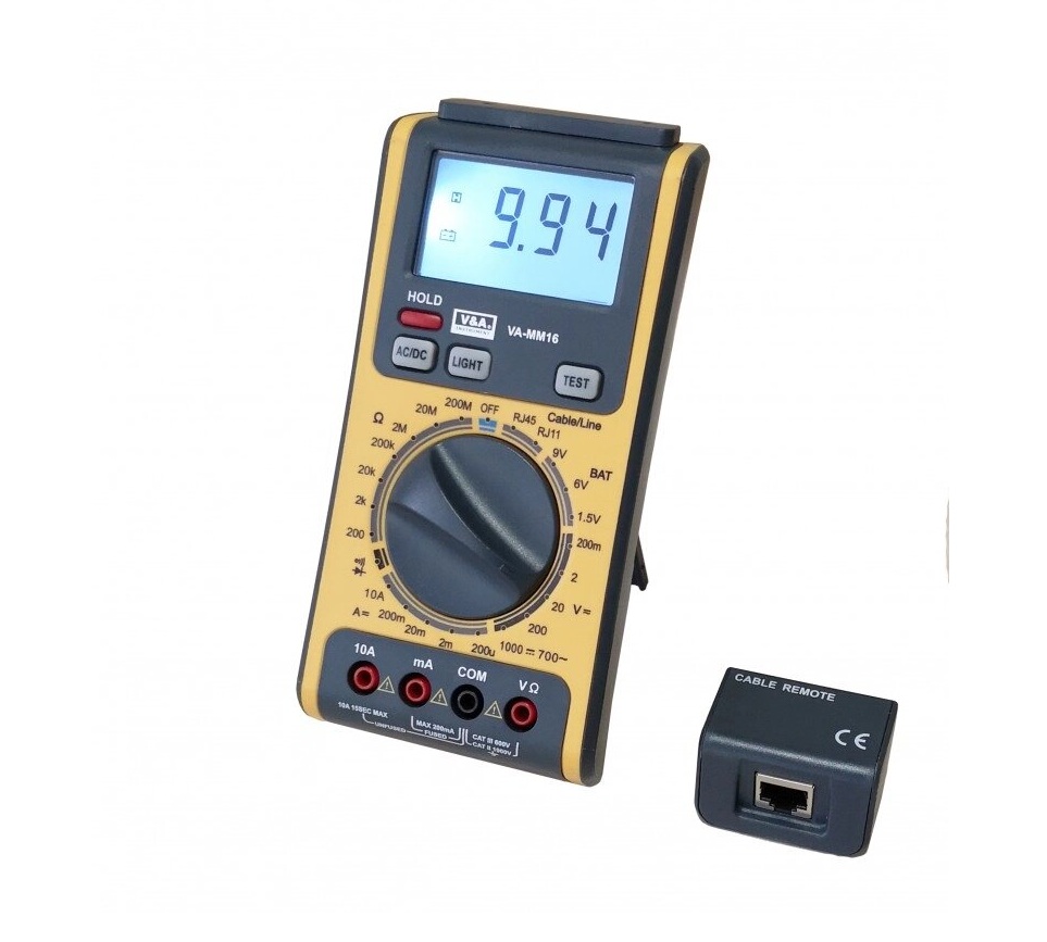 Мультиметр цифровой 3 в 1 VA-MM16