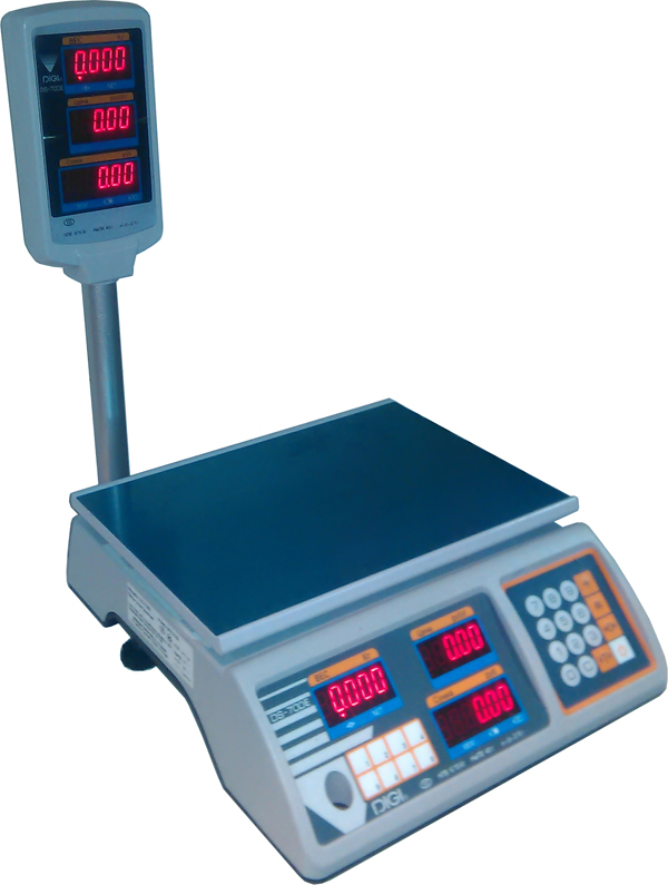 Торговые весы DIGI DS-700PE