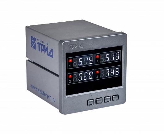Измеритель-сигнализатор температурный ИСУ144-4В4Р-485