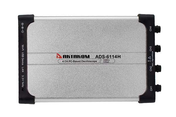 ADS-6114 Четырехканальный USB осциллограф — приставка