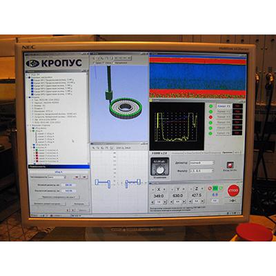 УКД-3М Автоматизированная многоканальная система ультразвукового контроля дисков ∅ до 800 мм