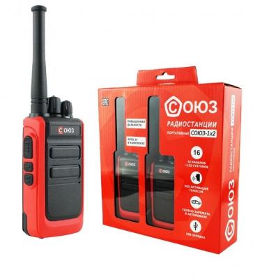 Рация СОЮЗ 1х2 шт. (красный)