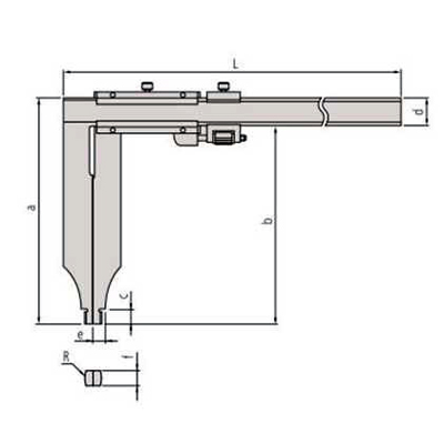 Штангенциркули нониусные с удлинёнными губками