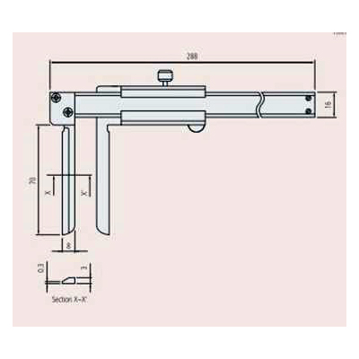 Штангенциркули с ножевидными губками