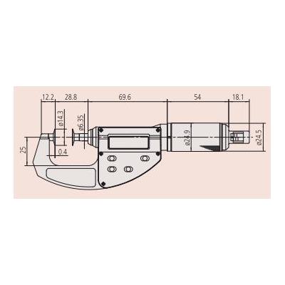 Дисковые микрометры ABSOLUTE Digimatic QuickMike 227-221