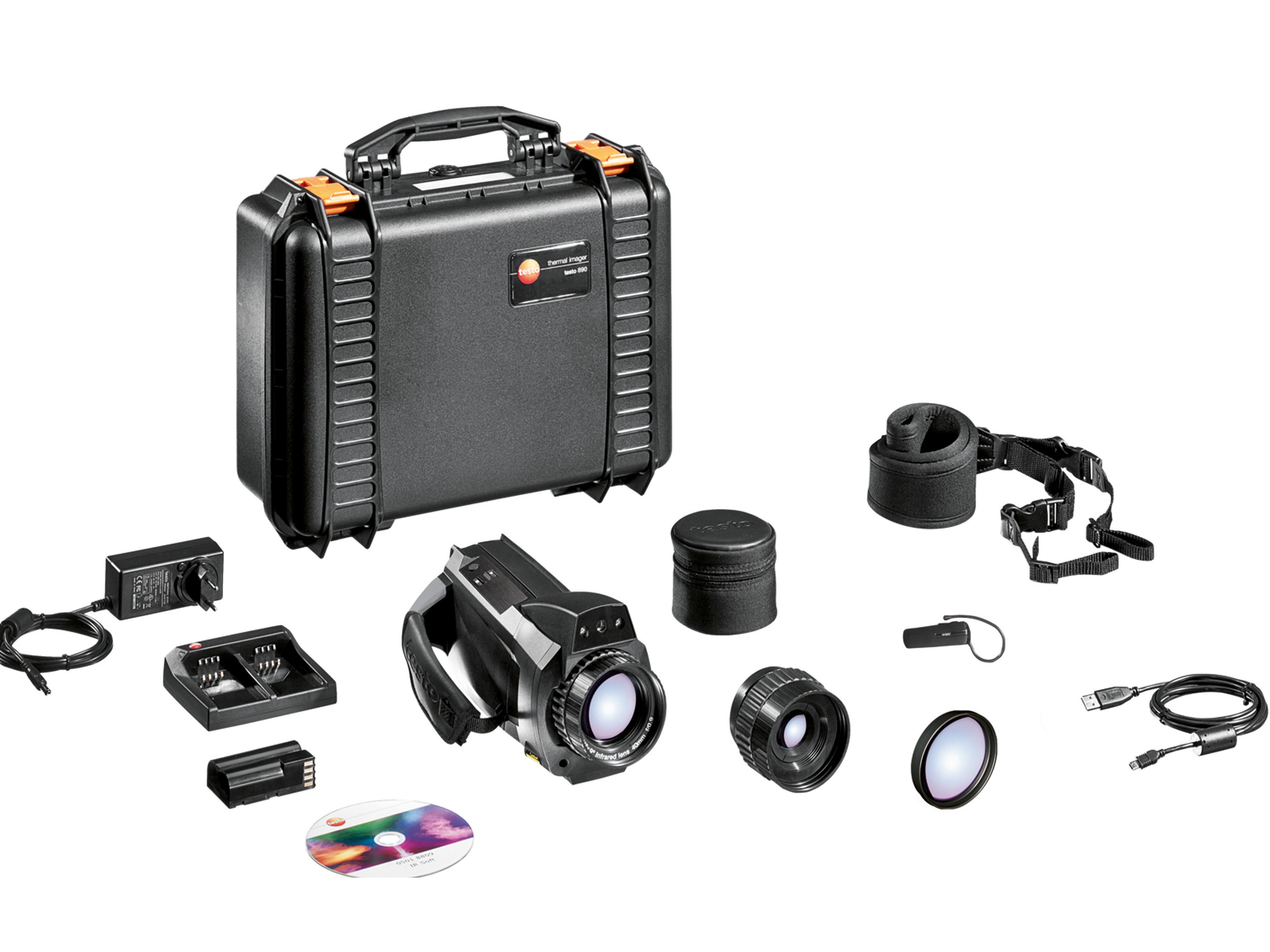 Тепловизор Testo 890-2 с функцией FeverDetection ассистентом для обнаружения людей с повышенной температурой