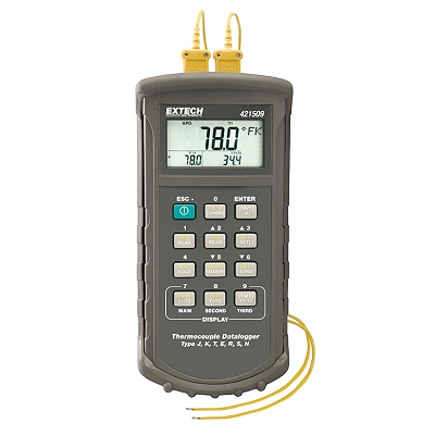 Измеритель температуры — регистратор данных Extech 421509 с сигналом
