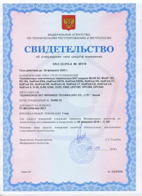 Тепловизор для пожаротушения SAT HRYXJ-A(снят с производства)