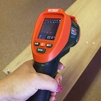 Пирометр Extech VIR50/Цифровой инфракрасный видеотермометр с двойным лазером