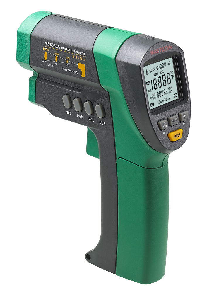 Бесконтактный измеритель температуры Mastech MS6550A