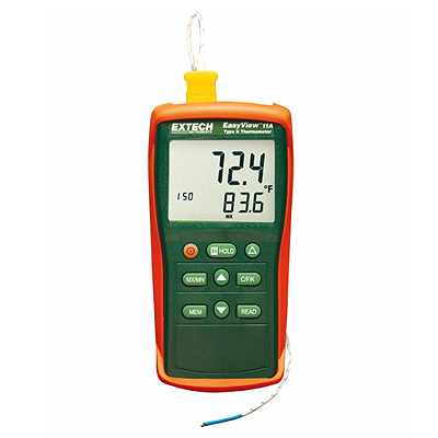 Термометр Extech EA11A EasyView на 1300°С с термопарой типа К и регистрацией данных