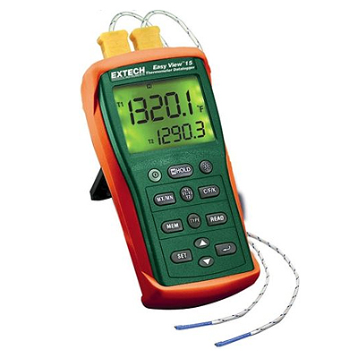 Термометр двойного ввода Extech EA15 EasyView на 1767°С с регистрацией данных